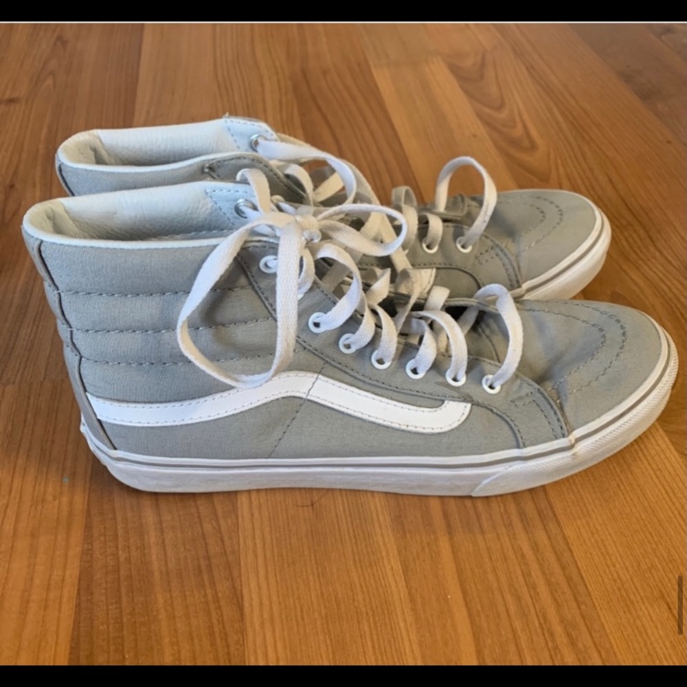 Gray high top vans